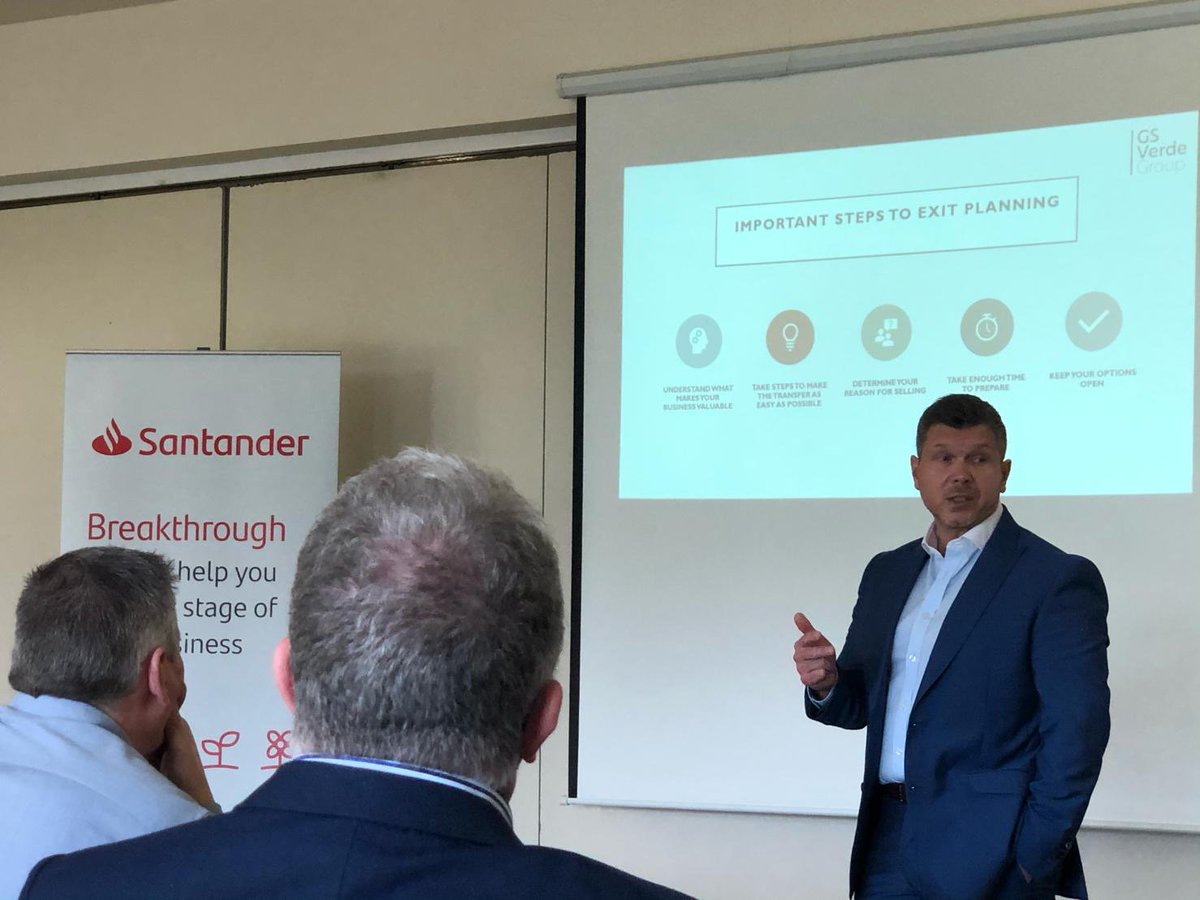 rhinorecruit's tweet photo. A few pictures from the @santanderuk Breakthrough Event we attended this morning at @radyrgolf. 

Head of our Commercial division, Harry, enjoyed an interactive session from Craig Blackmore of @VerdeCF, listening to his talk on successful exit strategies. https://t.co/cKIGSNqhEU