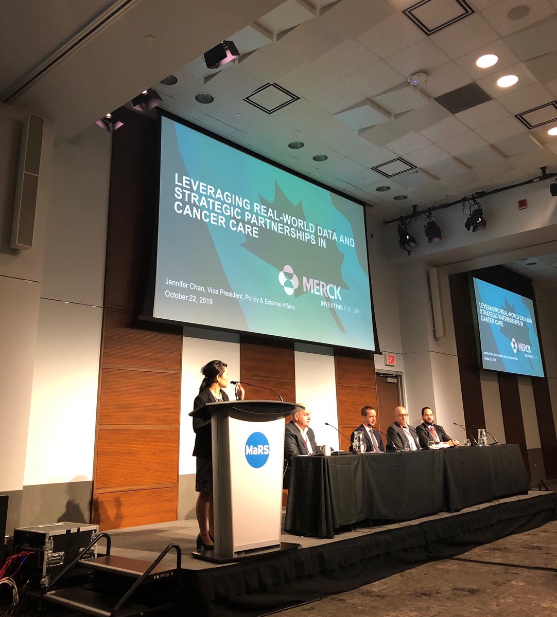 CAPT_ACTP's tweet photo. Jennifer Chan, Vice-President, Policy &amp; External Affairs, Merck Canada speaking at #CAPT_ACTP2019 #RWE conference in Toronto this morning https://t.co/bADEU40rIM