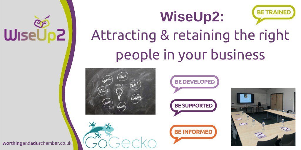 We are running a WiseUp2 #training course in Attracting &amp; Retaining Top Talent in a Highly Competitive Market. Make sure you come along if you either thinking of taking on staff or already do #Retention 
wu.to/67tglr