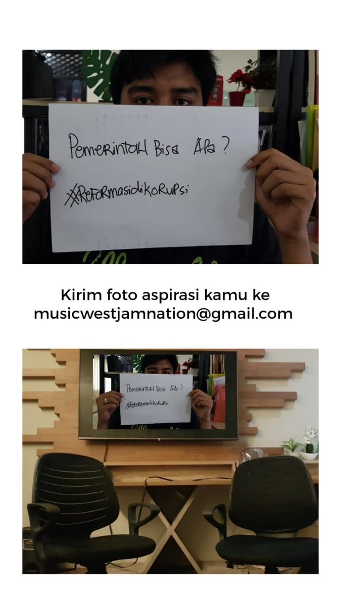 WestJamnation's tweet photo. Ikutan yuk share aspirasi kamu dengan tagar #ReformasiDikorupsi. Kirim ke e-mail kami atau bisa mention langsung!

cc: @AksiLangsung https://t.co/JnjPMOFIWd
