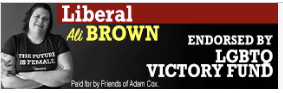 aliforindy's tweet photo. So another digital attack ad against me. 
My opponent thinks being a member of the lgbtq community is a bad thing. This is why we need comprehensive hate crimes legislation. 
@VictoryFund @INStonewall @glaad https://t.co/qA9YUj4fdr