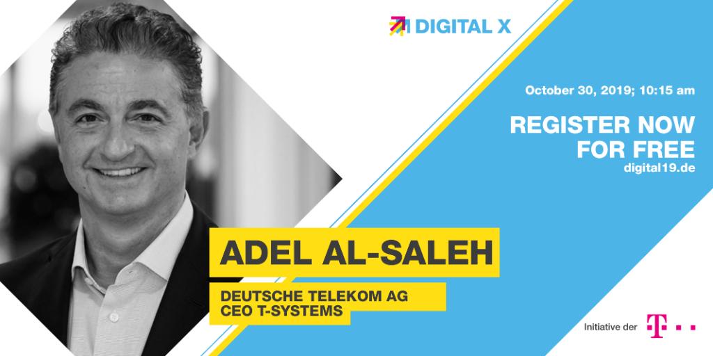 ‘Let’s power higher performance!’ – not simply a claim, but our mentality! On Digital X, <a href="/adel_al_saleh/">Adel Al-Saleh</a> talks about T-Systems’ new positioning. You don’t have a ticket? Register now for our virtual conference for free: bit.ly/2o9yLt5 #letspowerhigherperformance #DigitalX