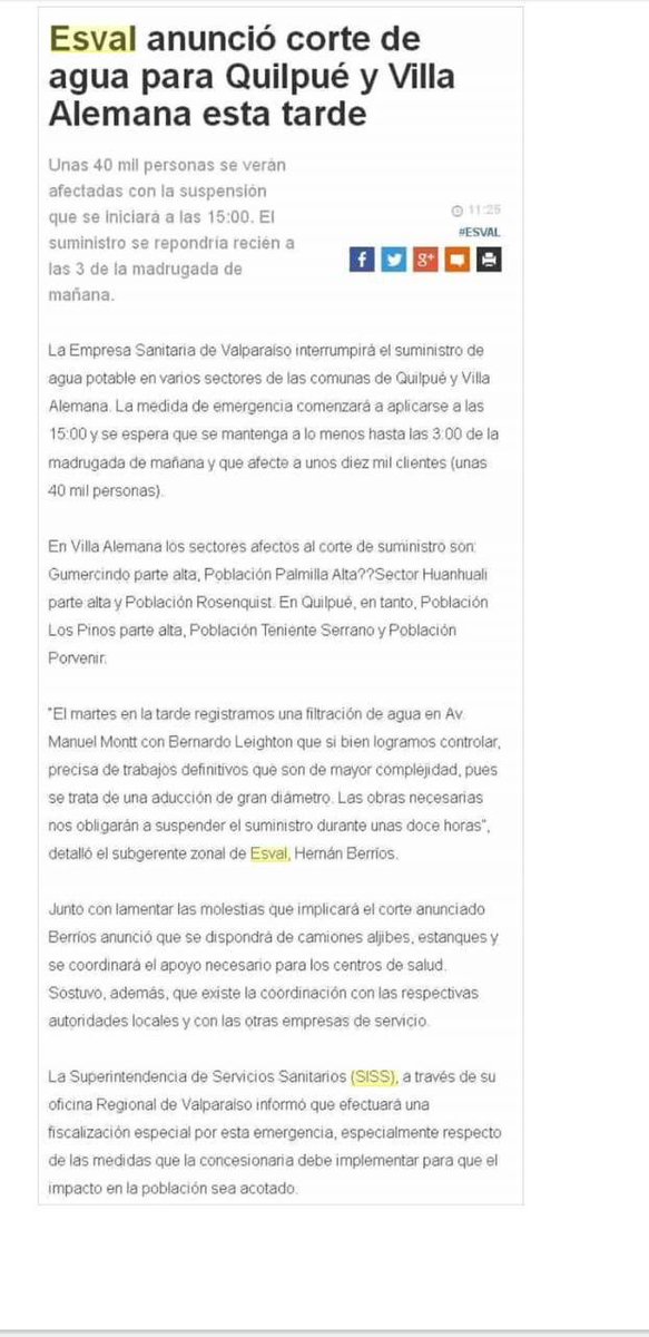 Esval tweet media