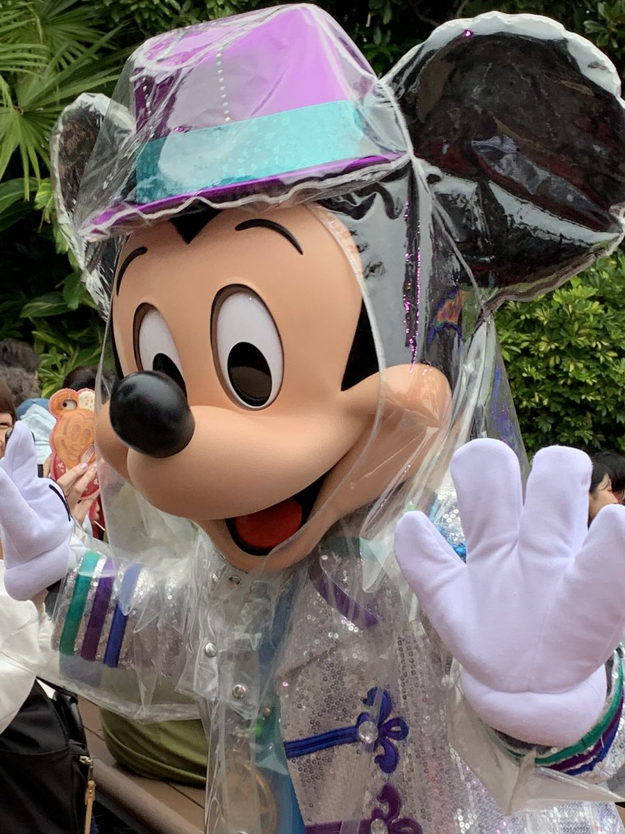 雨のディズニーランド