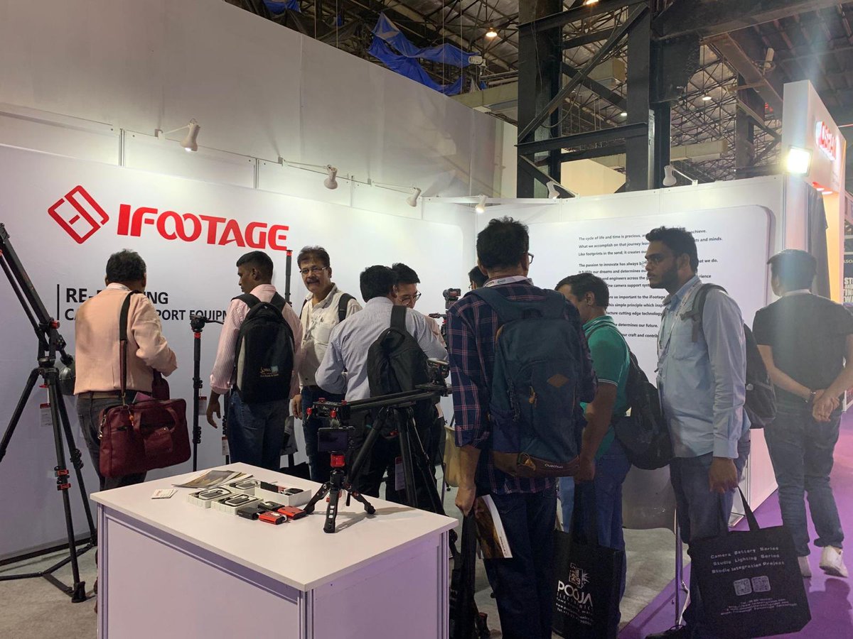 BIS Mumbai 2019 Thank you to everyone who came to our stand at the Broadcast Industry Show, India. As usual, our team were very busy showing delegates our latest camera support equipment which, this year, featured our Gazelle 'Uprise' and 'Fastbowl' Tripods.