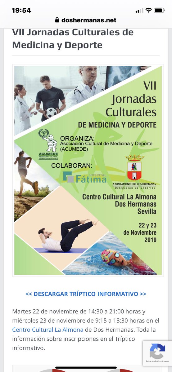 Estamos a un mes de las Jornadas, os animo a la inscripción de 5 a 30€. Información a Acumede@Acumede.es