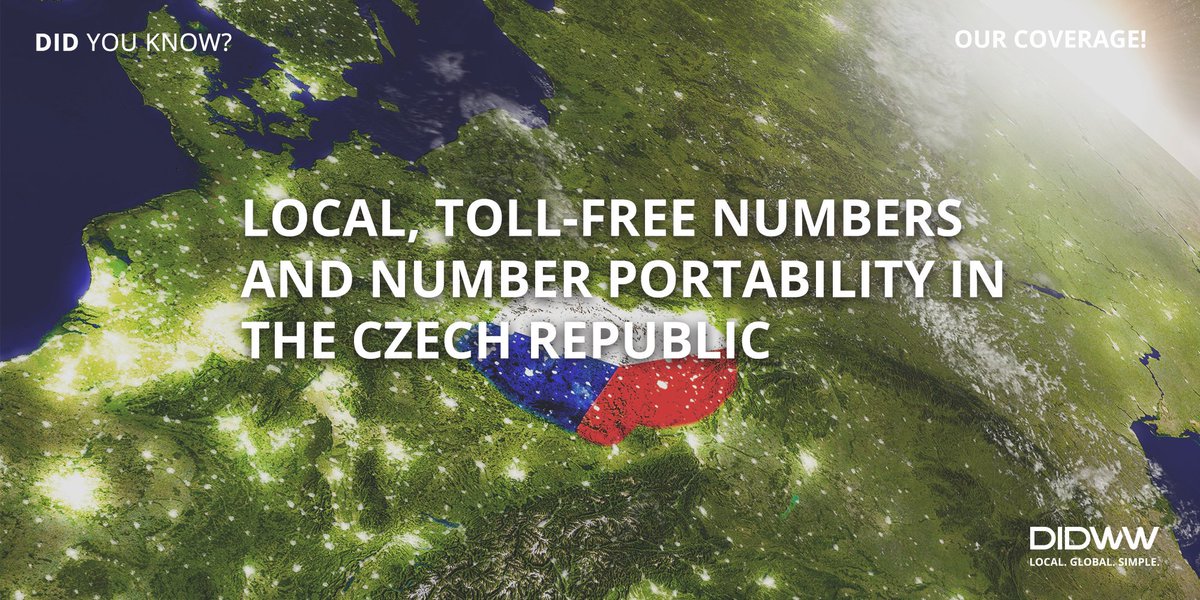 DIDWW's tweet image. Please follow the link to our latest coverage: pos.li/2dgns7 

#DIDWWCoverage #CzechRepublic #LocalNumbers #TollFreeNumbers #NumberPortability