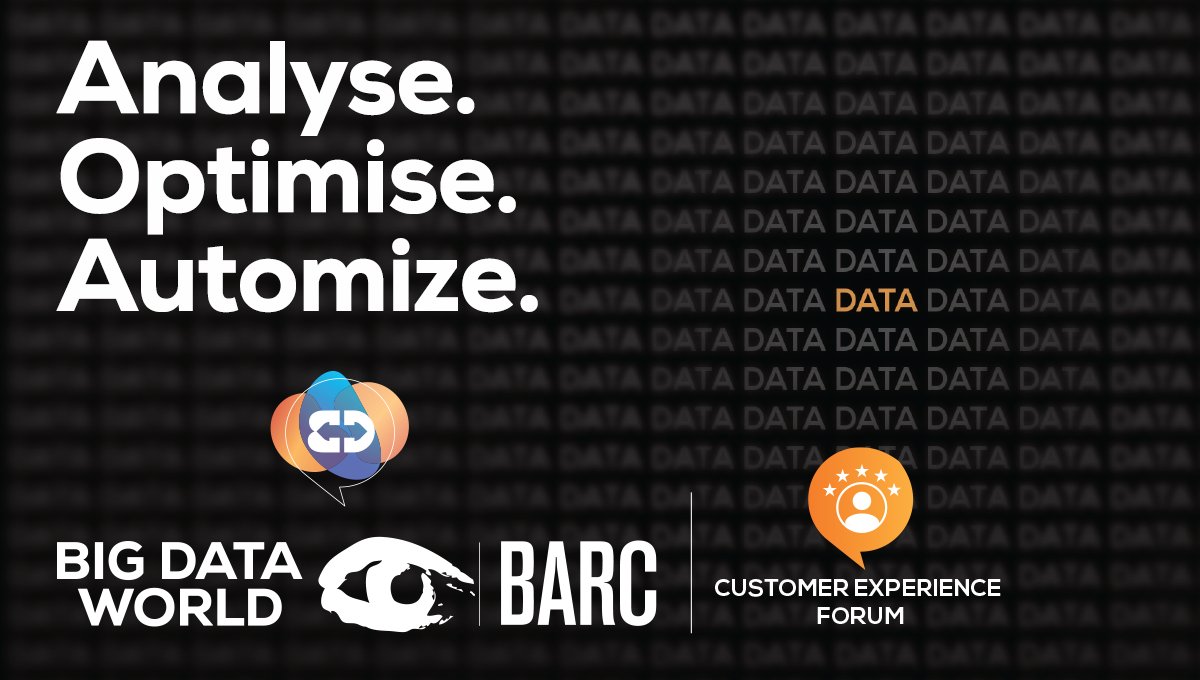 Big data needs a big event - and they've got it!

Come and join Big Data World Frankfurt with BARC on the 13th and 14th of November. 

Visit website: bit.ly/2Je1LHc
Register free now: bit.ly/32C1mGn

#BDWF19 #BigData #techevent #datadriven #digitalization