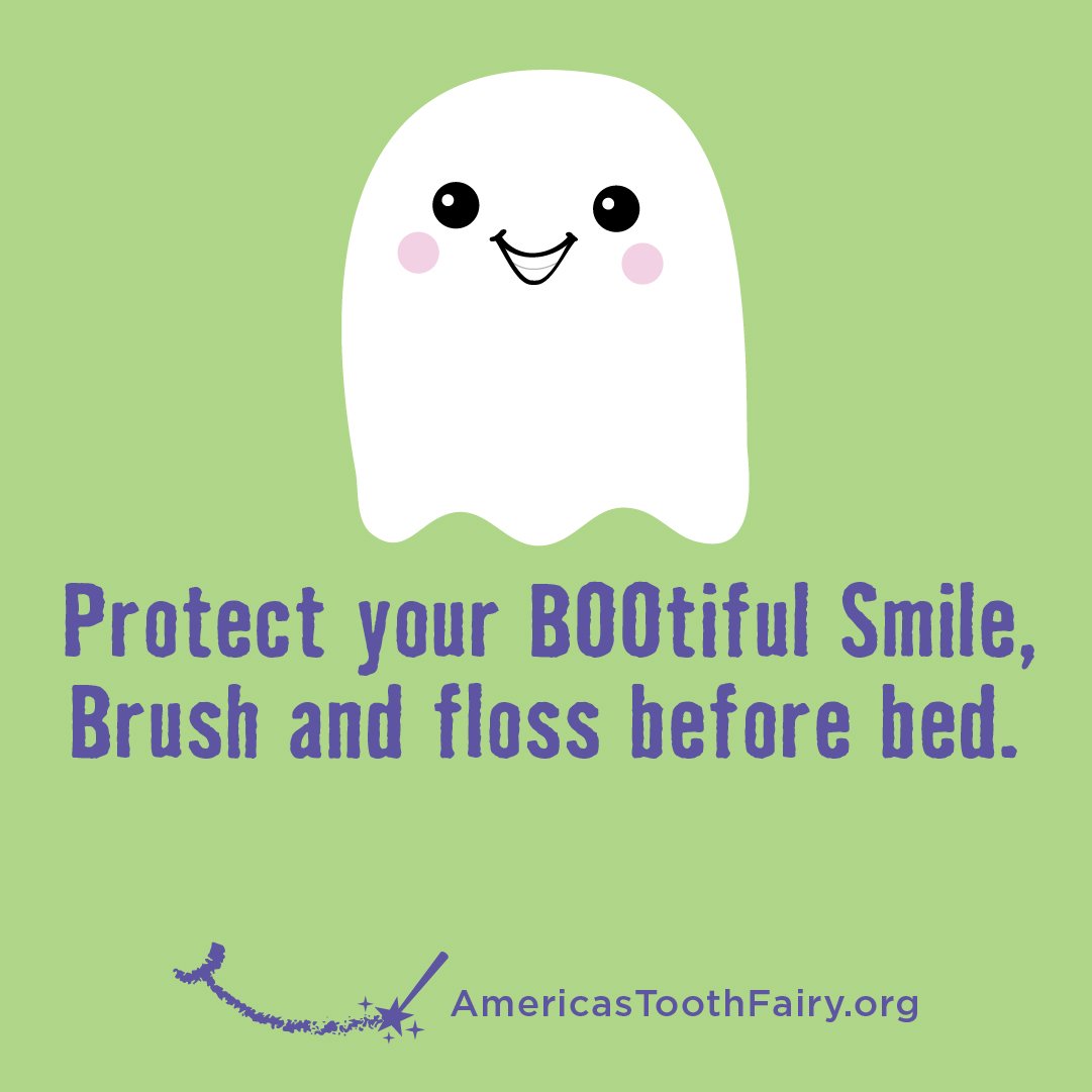 AmerToothfairy's tweet photo. Halloween sweets are a nightmare for teeth. Next week, help us protect the smiles of the lil' ghosts and goblins out there. Visit https://t.co/48MzEv7t4u for free social media resources to share!
#BOOtifulSmile #TrickOrTeeth #Halloween #oralhealth #dentistry #rdh #parenting https://t.co/YfvN596fbB