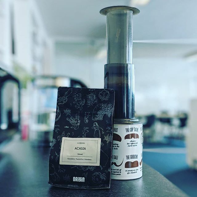 Trying something a little different in the office this week. Acadia by @origincoffeeroasters . Probably ground a bit fine for the <a href="/aeropress/">AeroPress</a>, but once it's pressed the beautiful fruity flavours really shine through. .
.
.
.
.
.
.
.
.

#mobileApp #product… ift.tt/2N2Pjev