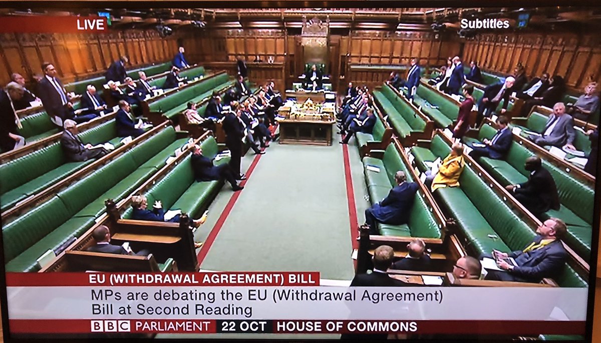 JuliaHB1's tweet photo. Remoaner MPs today: Three days isn’t enough time to debate all the details of the Brexit deal legislation.

Also Remoaner MPs today: I’ll just pop out for a few hours and do something else instead.

(5.03pm) https://t.co/HiAzgchVLA