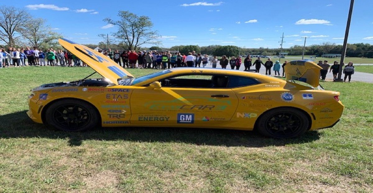 Friday's visit from <a href="/WVU_EcoCAR/">WVU EcoCAR Challenge</a> was a great experience for our students.