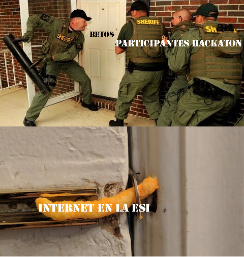 JavierGK_18's tweet photo. @hackathonESI #hackathonesi #hackathonmeme cunatos mas memes mejor https://t.co/EGJpbWIvQU