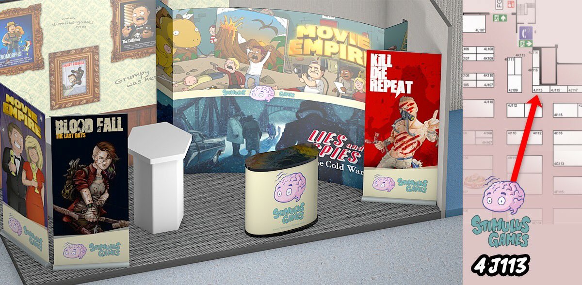 StimulusGames's tweet image. SPIEL is coming! Visit us at 4J113 and have a look at Movie Empire and our upcoming titles 😊 #spiel #SPIEL19 #boardgame