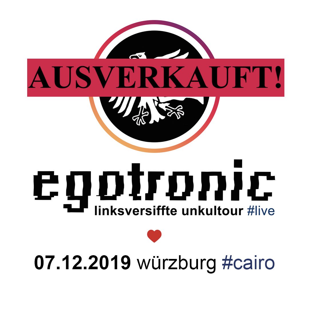 Würzburg ist jetzt also auch ausverkauft. Wir wissen, wir wiederholen uns, aber dennoch: Nutzt den Vorverkauf! <3
audiolithbooking.net/termine/
#linksversiffteunkultour