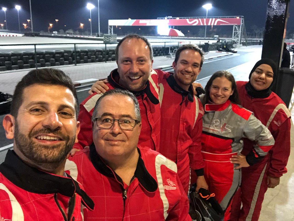 GANConnect's tweet photo. We’re having a pretty awesome time in Bahrain with our MENA accelerators. Who do you think won the race? @speedacceleratr @NestIdeas @DAIGlobal @samiabs @rileypat #gokarts #bahraininternationalcircuit https://t.co/eEMHaDMfkr