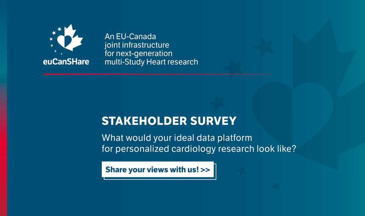 Are you a 1. clinical data owner/manager or 2. a clinical researcher in cardiology?
Are you willing to share your views about what your ideal #dataplatform for #personalised #cardiology research would look like? Take our stakeholder analysis survey at buff.ly/33NcGj0!