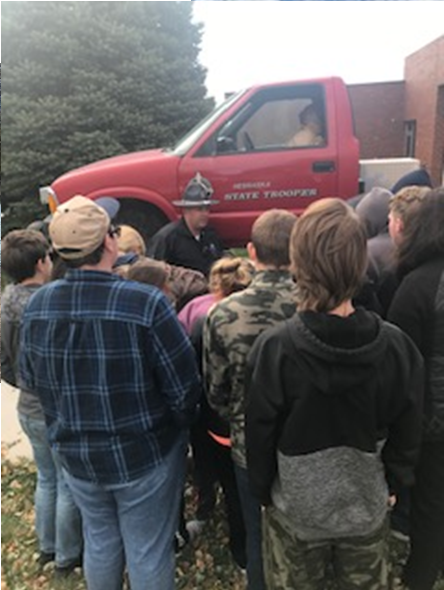#CentralValleyPublicSchool and @TeensDriverSeat are having a Drivers Safety Day until 2pm today. Their focus is 'Respect the Rig'. #TeenDriverSafetyWeek #NTDSW2019 @NEStatePatrol