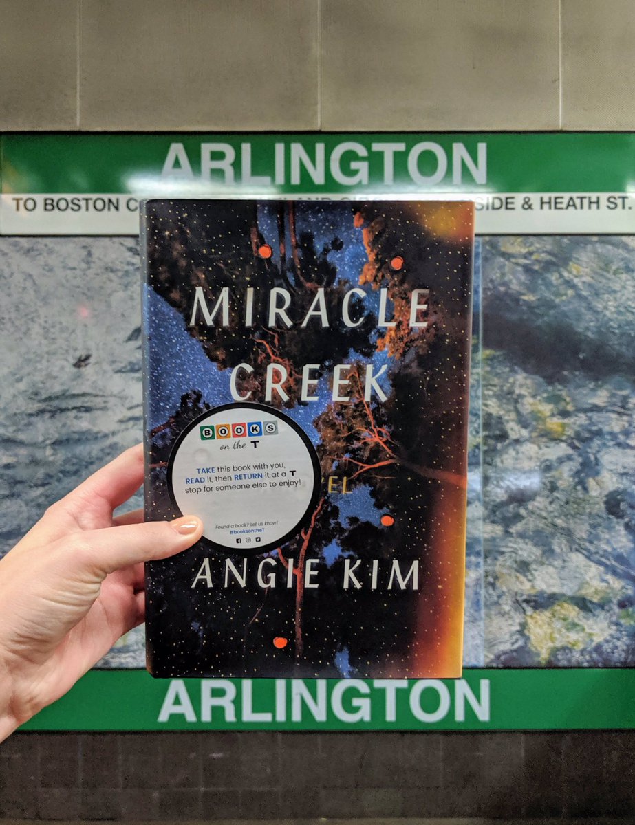 BostonTBooks's tweet photo. A courtroom drama about immigration, health, and murder- the novel #MiracleCreek by @AngieKimWriter is on the T today! #booksonthet @fsgbooks https://t.co/KQmc3JcPPx