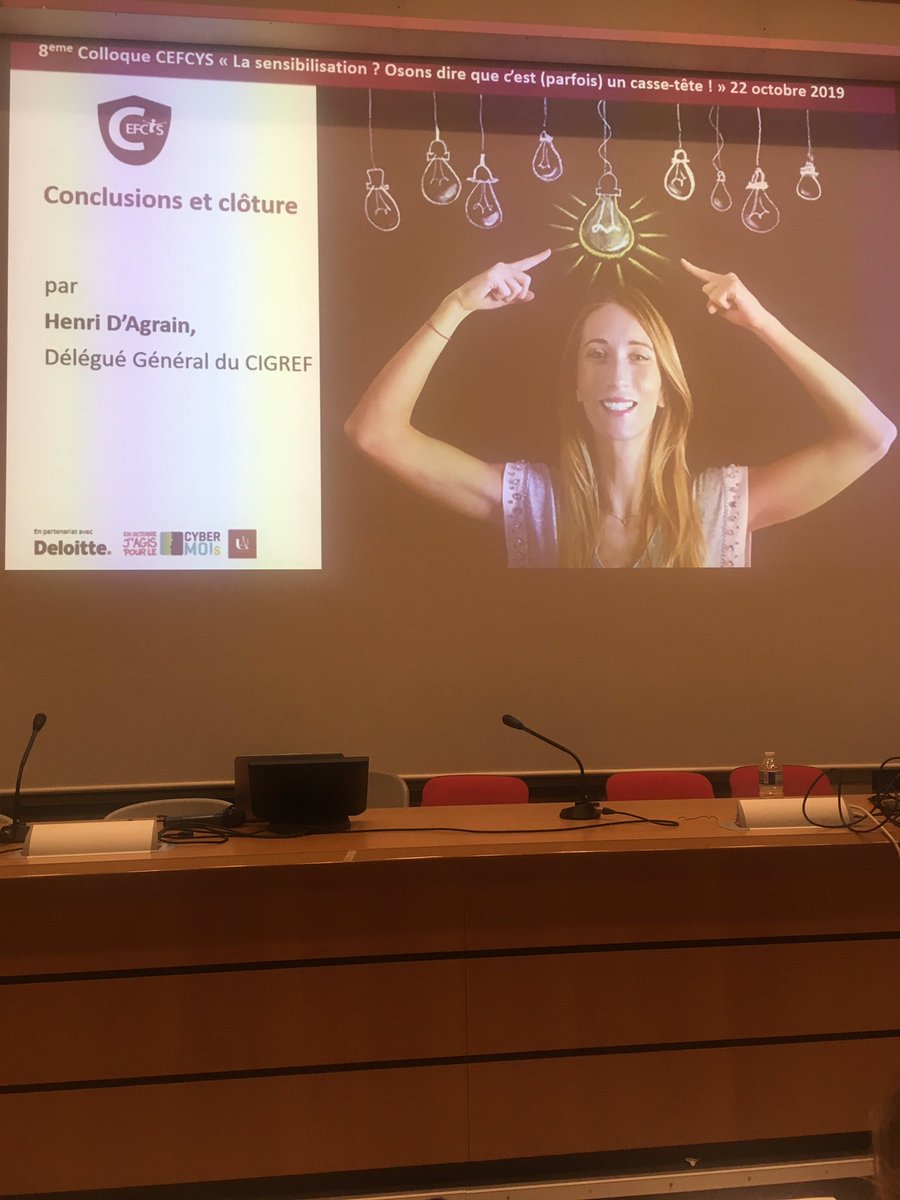 CMoulinSchwartz's tweet photo. «Il y a 30 ans, il y avait 30% de femmes dans l’informatique. Lorsque l’on regarde les métiers numérisants aujourd’hui, on est à 15% de femmes. C’est + que catastrophique» @HdAgrain, délégué général du @Cigref @CEFCYS_Officiel #JamaisSansElles #FemmesNumerique #Cybermois https://t.co/SfOBFKX2QB
