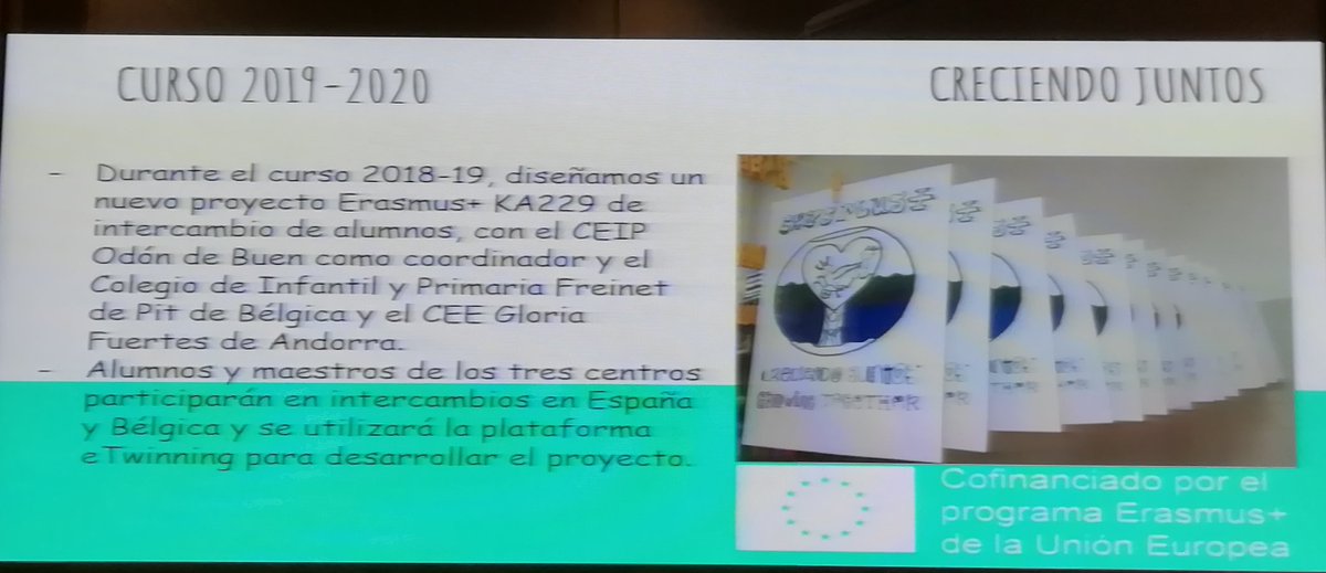 dgalextranjeras's tweet photo. @CesarMP6 refuerza la idea de unión @EUErasmusPlus y @eTwinning_es tanto para comenzar un proyecto como para comunicarse entre socios como hicieron en @BuenCeip. @sepiegob @educaINTEF @AnaMHernande @BabelAyala @dgafprofesorado https://t.co/ljBYEmAOD4