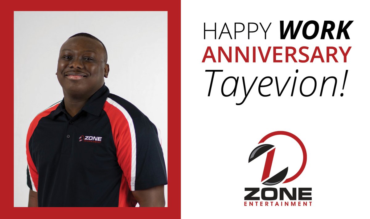 ZoneCLE's tweet image. Congratulations to Tayevion on your 1 year work anniversary!