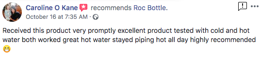 RocBottle's tweet photo. Thank you for the kind words Caroline O'Kane. We're on a mission to make a difference, offering hydration with purpose and we're delighted to have you join us. We hope you love our new product as much as we do! 💙 #RocBottle https://t.co/vCbIpvLiKn