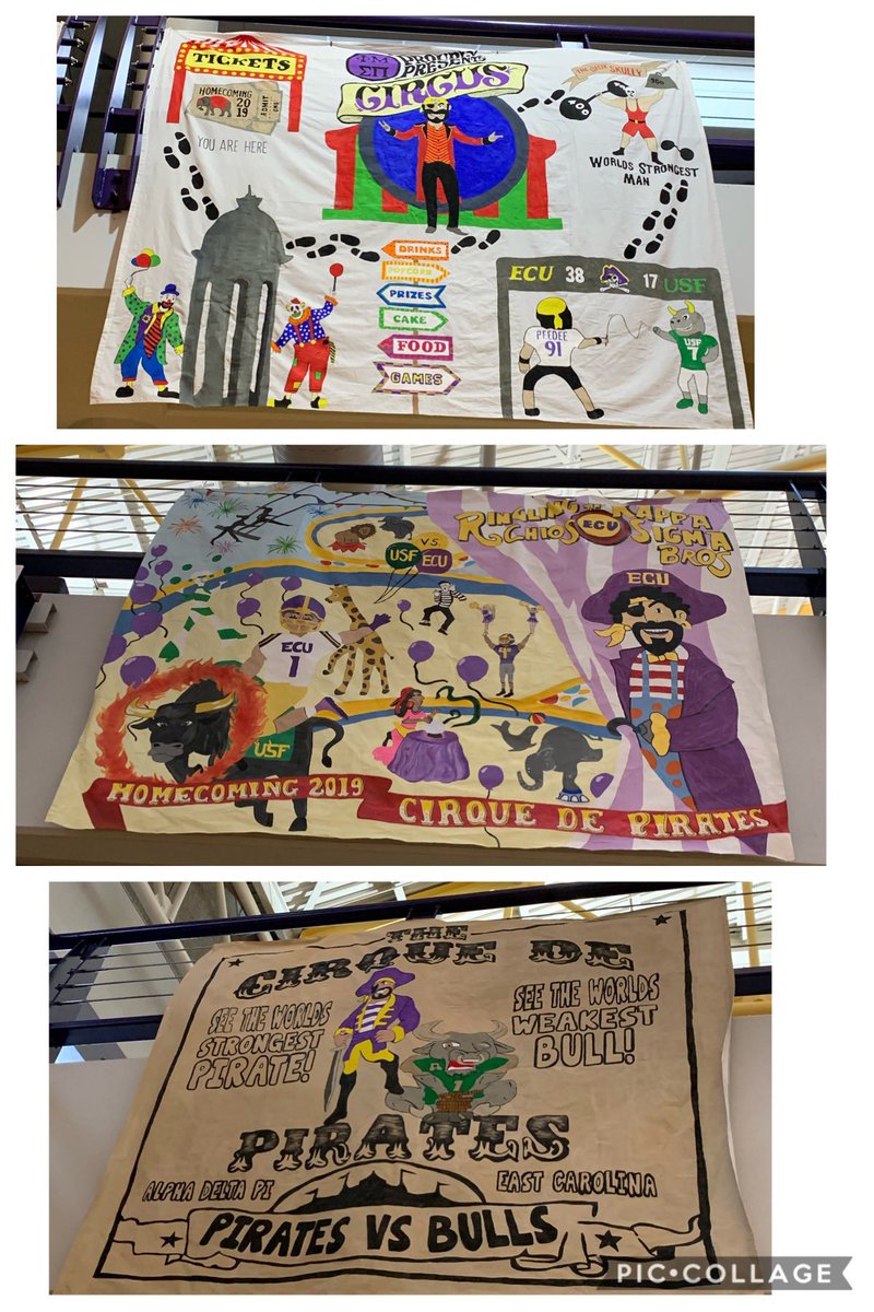 CONGRATULATIONS!!! Here are  the Top 3 banners in no particular order! Make sure to check out the banners in the Rec this week! If you want to find out who placed first, second, and third, come to the game on Saturday!