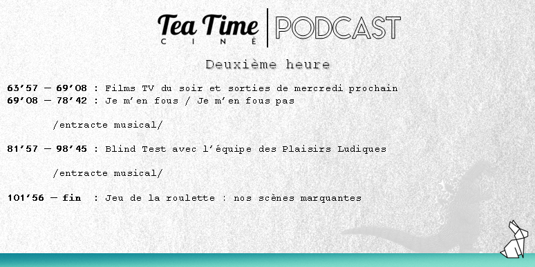 teatimecine's tweet photo. Si vous ne savez pas quoi faire en ce début de nuit, on vous laisse nos 2 liens pour écouter notre dernière émission ! 🎬😊

Soundcloud (avec musique) 🎶 : https://t.co/EHbXBorsnv 

Youtube (sans musique) 🎙 : https://t.co/qlW9yjzhLy https://t.co/964TfzI8yo