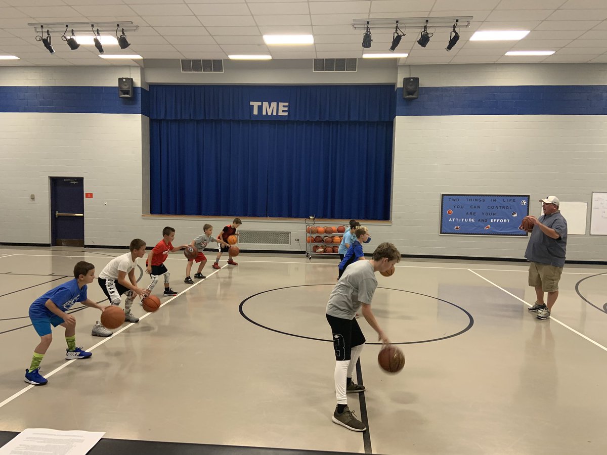 First basketball practice of the season. #TMGenius #tigers #4thgraders