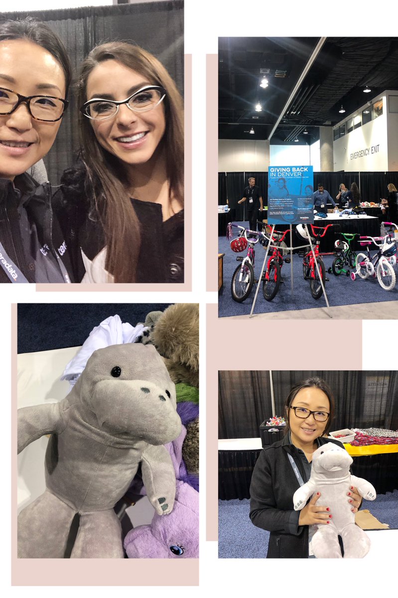 violetle's tweet photo. With @KatieLinendoll @TeradataCares #doinggoodwithdata #TDUNIV @Teradata stuffing animals for the @RedCross https://t.co/3oVljwpTx8
