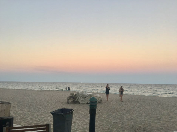 Happiness is… staying on the beach till the last of the sun leaves the sky.
