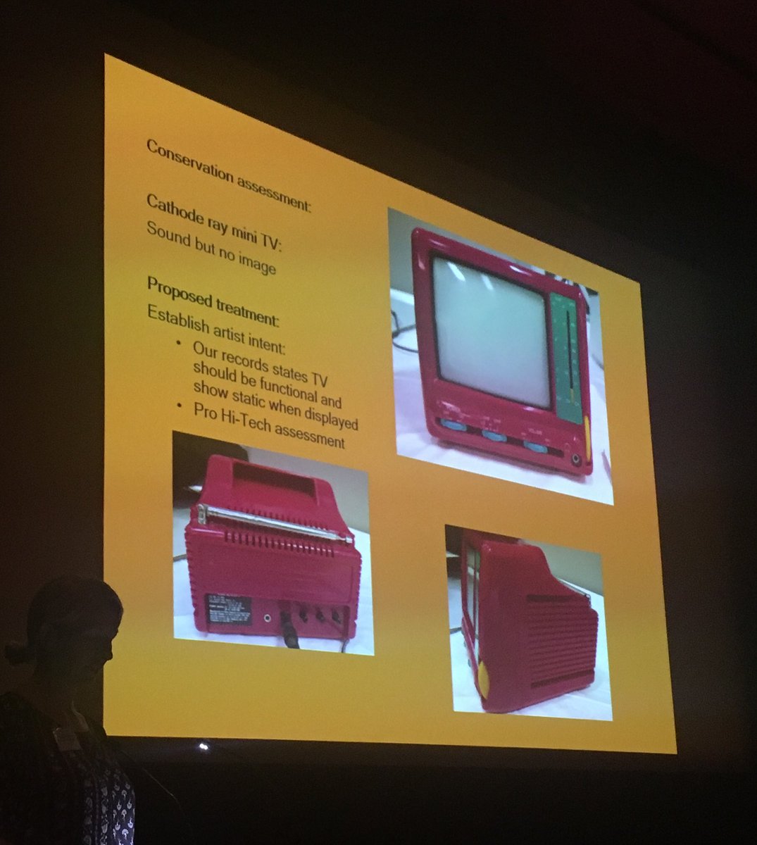 mildnys's tweet image. What do you do if you need to find a replacement mini cathode ray TV and the company on the label say they never made TV’s!?!  #ConservationProblems #NZCCM2019