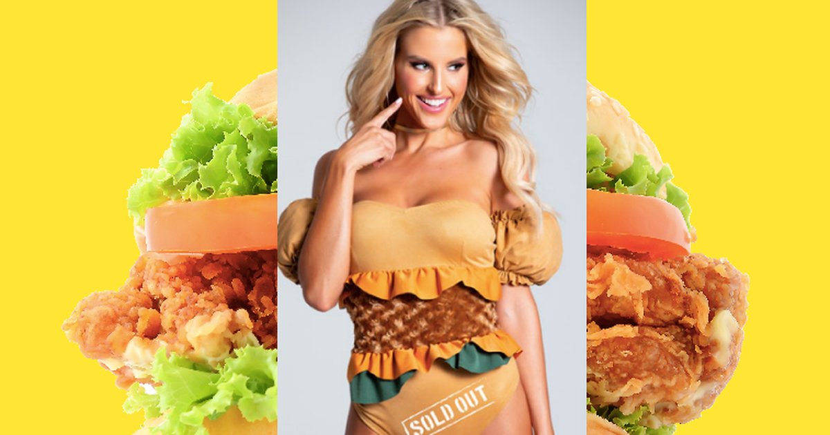 95country's tweet photo. Is there a sexy Popeyes chicken sandwich costume? Sorry, yes. https://t.co/FRfRxlp3mq https://t.co/OukpDzOvCO