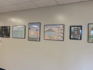 BravesWMS's tweet photo. The halls of WMS are now adorned with the artwork of students! #permanentartcollection #WMSrocks #art #artists https://t.co/yccVfeGNns