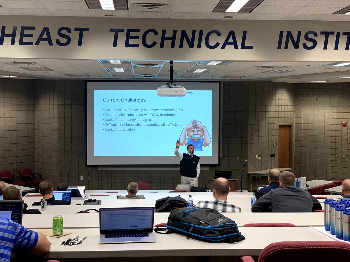 SDVMUG's tweet image. .@mkedik from @xigentsolutions is presenting on SD-WAN @SDVMUG #vmug