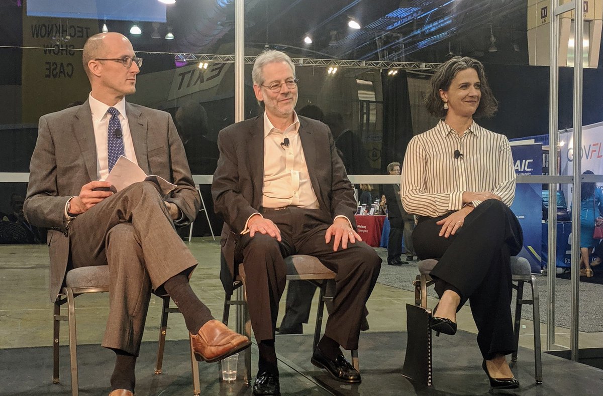 dmblackburn's tweet photo. Mark Bussow @OMBPress: #GEARCenter is a new public-private platform to mobilize #GovInnovation. 1 (of 3) initial pilots @MITRECorp will enable neurodiverse individuals to help overcome the USG's #cybersecurity gap. #ImagineNationELC https://t.co/YbBSOVXSxe