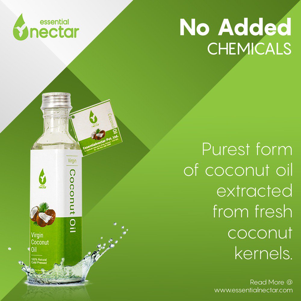 #virgincoconutoil #nochemicalsadded
essentialnectar.com