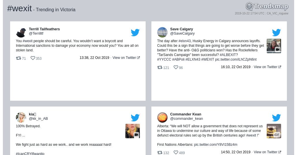 #wexit is now trending in #Victoria

trendsmap.com/r/CA_VIC_roguew