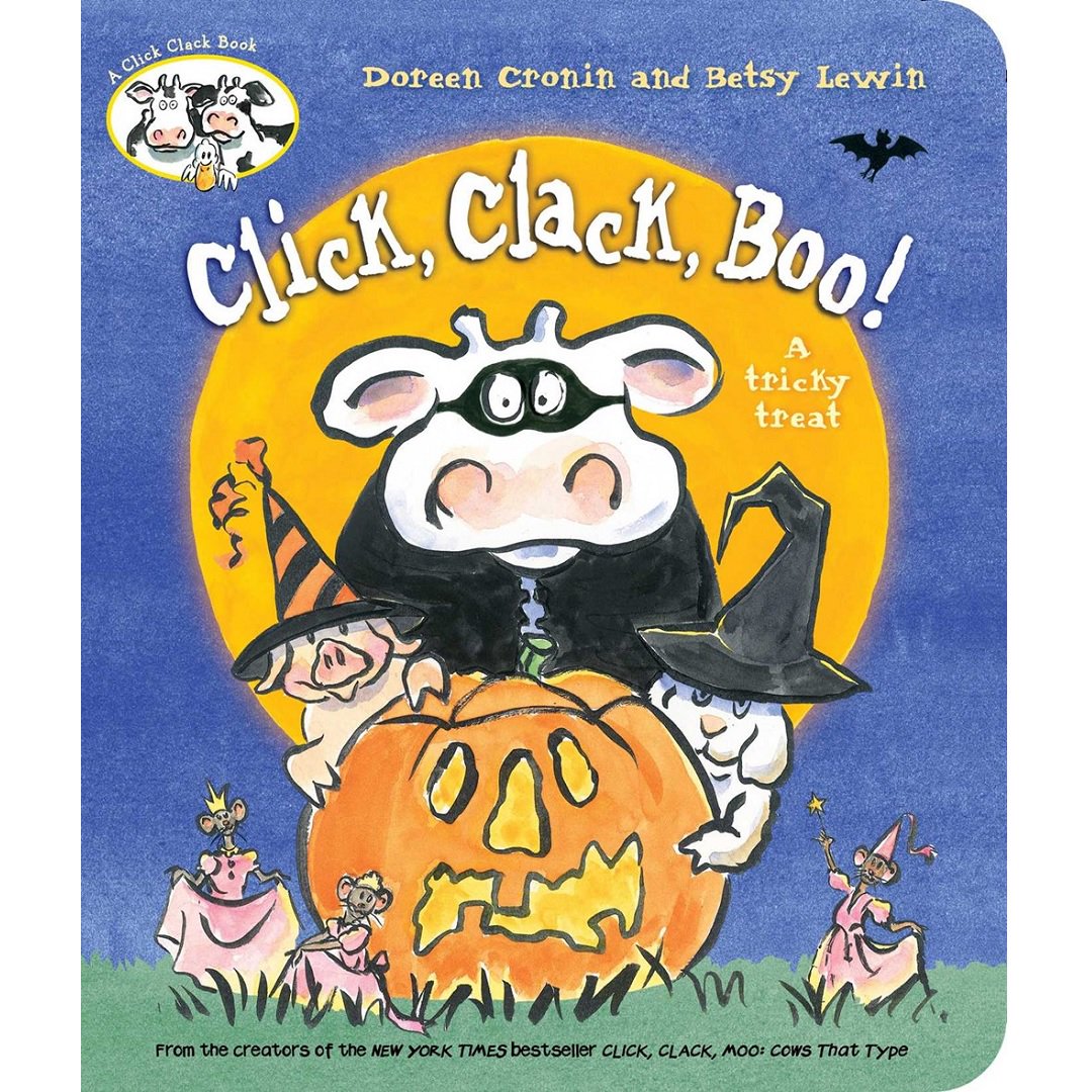 HornBook's tweet photo. Day 4 of #13BooksofHalloween features the board book edition of "Click, Clack, Boo!: A Tricky Treat" by @DoreenCronin, illus. by #BetsyLewin (Little Simon/@SimonKIDS): https://t.co/bbTVeMWZgR
#HornBOO #13DaysofHalloween https://t.co/GGA1QI2wzi