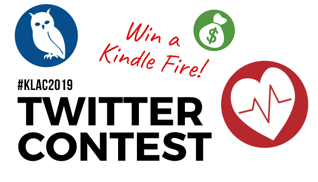 KansasLibraries's tweet photo. Who's ready to join the conversation at conference? BIG NEWS: Registered attendees who Tweet using the hashtag #KLAC2019 during the conference will be entered for a chance to win a Kindle Fire courtesy of the Publicity Committee! See you tomorrow! https://t.co/dAzizWscYQ