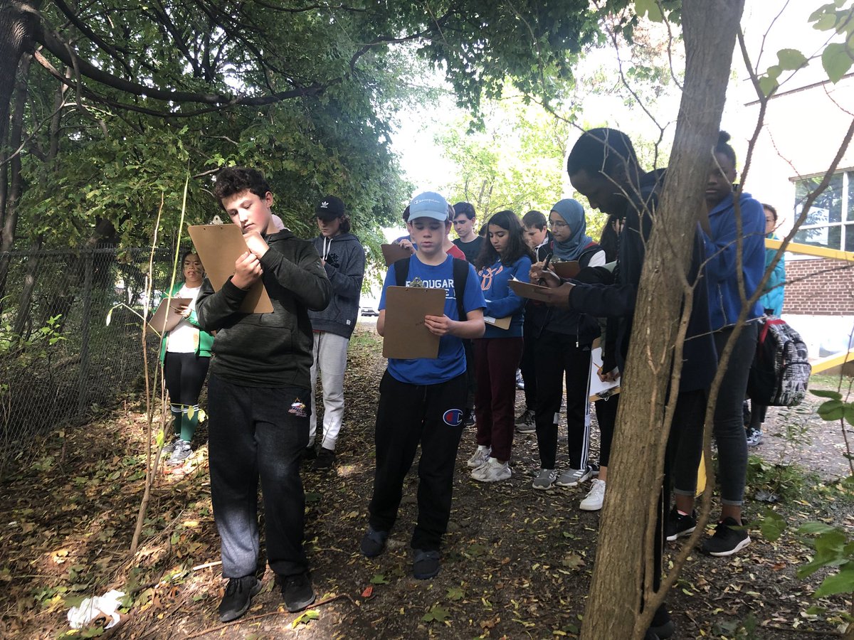 RivettHilary's tweet photo. 1-We are learning to think like ecologists this week as we dive into the #ravineerosionissue in our beautiful outdoor Science classroom! #ecosystemstudy #sciencerocks #istem @ISTEM_HDSB @AldershotSchool @HaltonDSB https://t.co/r92Re9C10f