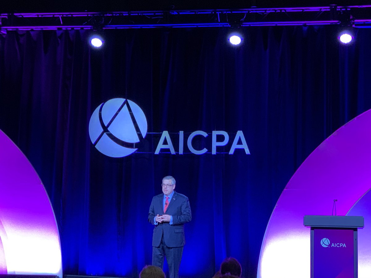 tomhood's tweet photo. #aicpagc19 @markkoziel gives great update on @AICPA #PCPS Small Firms https://t.co/dLeS9Pu2mO