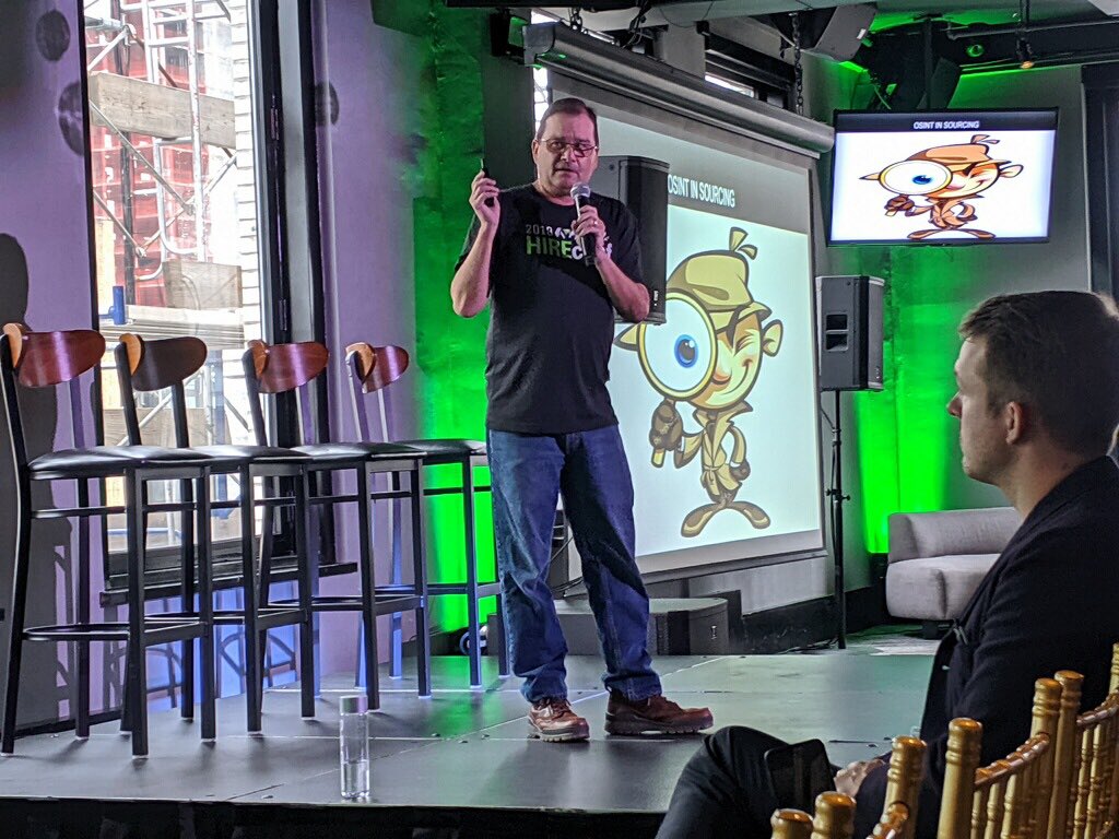 Hireconf's tweet photo. Thank you for sharing your approach to sourcing with us, @ronniebratcher! #HIREconf2019 #HIREconf https://t.co/KyuXFLaagM