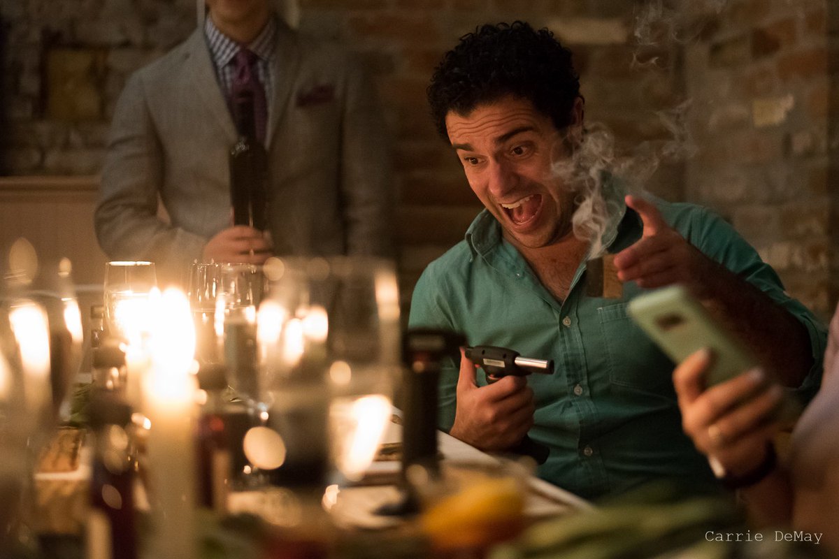 Kenny Lopez (@kennylopez_tv) on Twitter photo Learning how to char wood at the <a href="/papaspilar/">Papa's Pilar Rum</a> Ernest Hemingway-themed Marquesas Rum dinner pairing party <a href="/palmandpinenola/">Palm & Pine</a> ! I look like a mad scientist!
PHOTO BY: Carrie DeMay #papaspilar #rum #marquesasrum #Cocktails #science #palmandpine #nola #ernesthemingway Learning how to char wood at the <a href="/papaspilar/">Papa's Pilar Rum</a> Ernest Hemingway-themed Marquesas Rum dinner pairing party <a href="/palmandpinenola/">Palm & Pine</a> ! I look like a mad scientist!
PHOTO BY: Carrie DeMay #papaspilar #rum #marquesasrum #Cocktails #science #palmandpine #nola #ernesthemingway