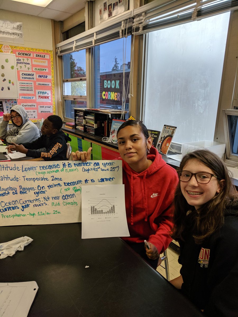 ms_sierzega's tweet photo. Analyzing Climatograms in pairs today! Kids did a great job...thanks for the idea @ms_madigan !! https://t.co/iw7H5Yh3eC