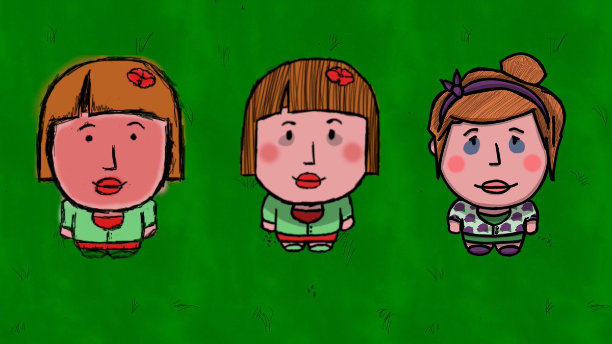 LoadedGamesDev's tweet image. Updated a NPC sprite: Tired Tina, a single mother of an energetic 8yo and a screeching baby. (Subtle detail: the number of flowers on her cardigan represents the minutes of sleep she gets a night!) See our sprite quality improve!

#indiedevhour #gamedev #indiedev #characterdesign