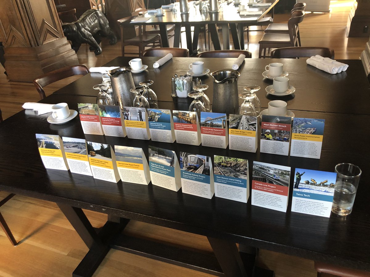 RBushatBinnie's tweet photo. Representing @ACECBC at this years government lunch. @BuildwithBinnie’s Alex Fraser Bridge project highlighted! https://t.co/8HzryjrqrU