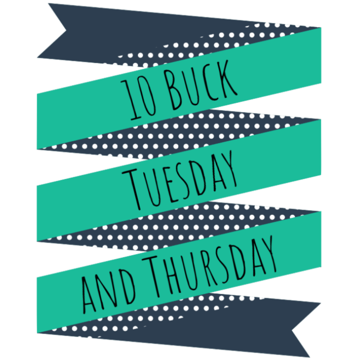 elevate_ftsmith's tweet image. Don't forget about our 10 Buck Tuesday and Thursday this week!! - mailchi.mp/172400df7519/d…