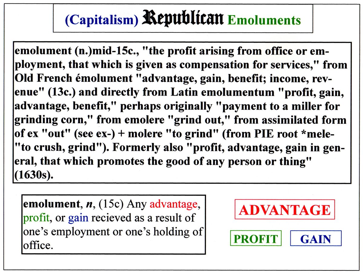 chrishallett5's tweet photo. See the #Latin usage in the #entomology (history) of the word. #Entitlement_Programs or #Benefits_Programs. #PhonyEmolumentsClause #SMU https://t.co/eMJC2X5hrZ